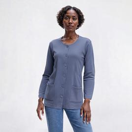 Womens Hasting & Smith Long Sleeve Button Front Cardigan