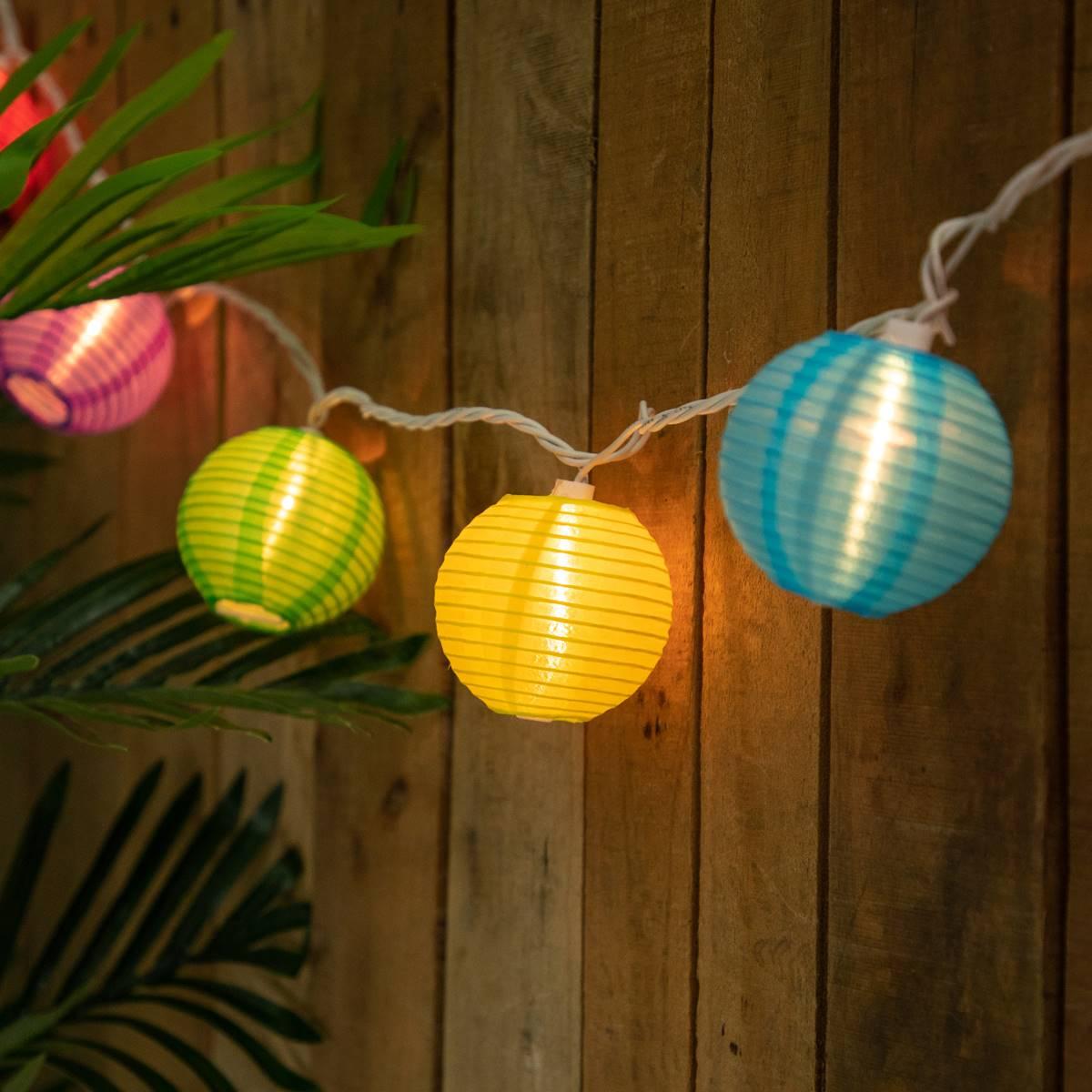 Northlight Seasonal Chinese Lantern Patio Lights - Set of 10