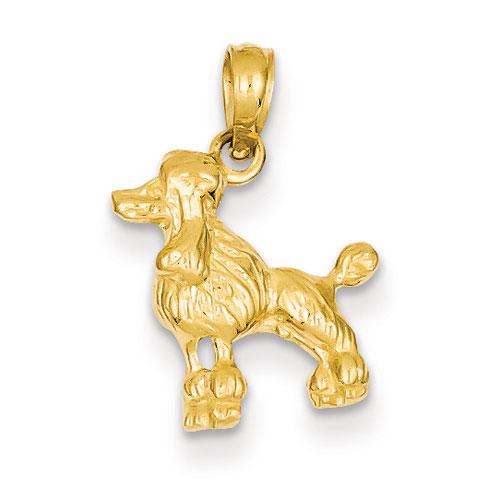 Gold Classics(tm) 14kt. Poodle Dog Pendant