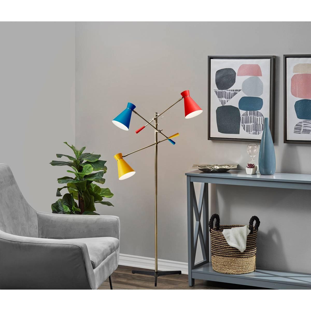 Adesso Lyle 3-Arm Floor Lamp
