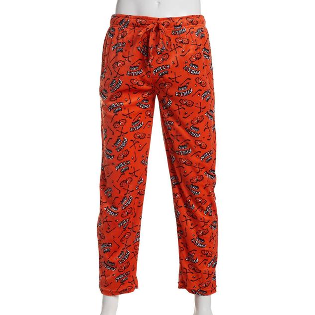 Mens Starting Point® Philly Hockey Gang Pajama Pants - Orange