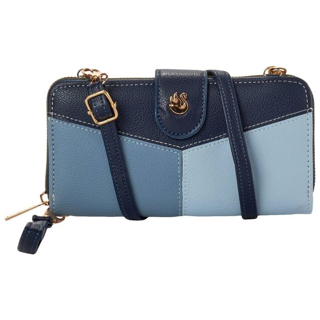 Womens Gloria Vanderbilt Color Block Crossbody Wallet