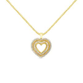 Haus of Brilliance 14kt. Gold 1.0ctw. Diamond Mini Heart Pendant