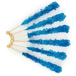 Boscov''s 6pc. Wrapped Blueberry Flavored Rock Candy on a Stick