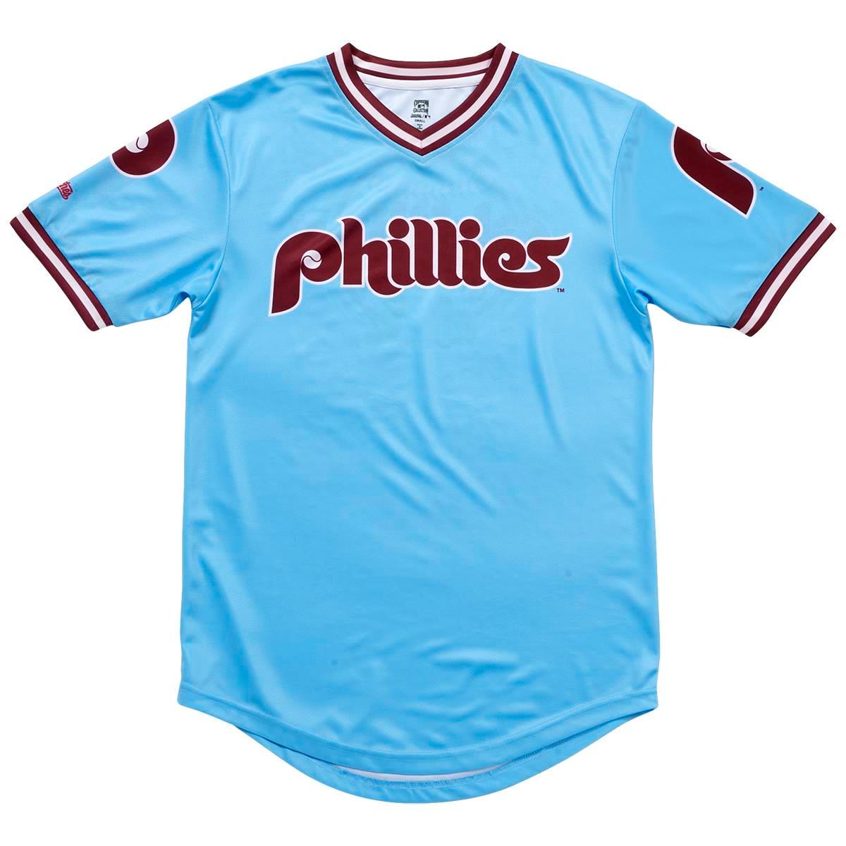 Mens MLB Philadelphia Phillies Carolina Blue Jersey