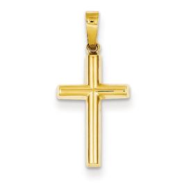 Unisex Gold Classics(tm) 14kt. Gold Hollow Cross Pendant