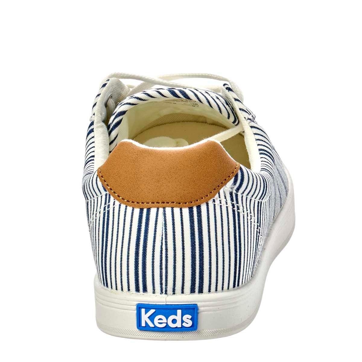 Womens Keds Crest-1 Striped Canvas Casual Shoes