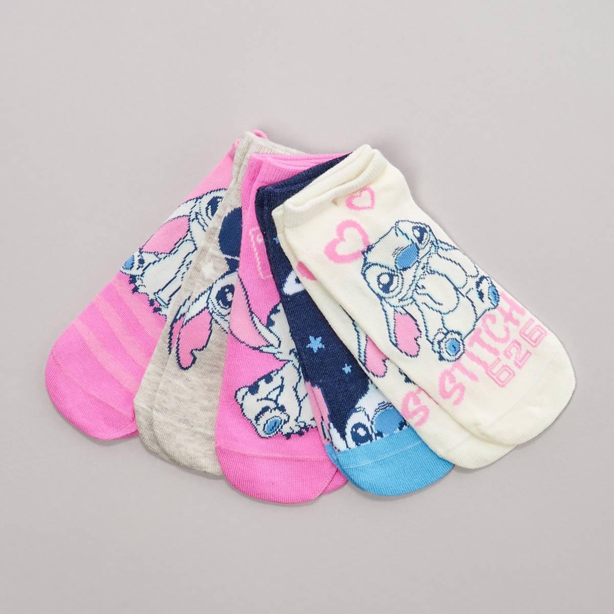 Girls Disney Lilo & Stitch No Show Socks
