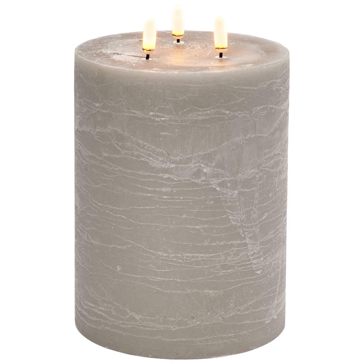 One Touch 3 Wick 8in LED Pillar Candle