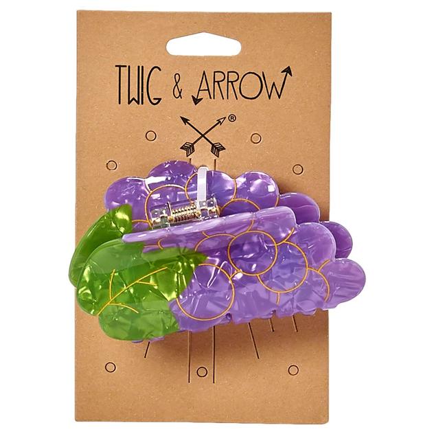 Womens Twig & Arrow Grape Claw Clip