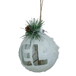 Northlight 5in. White Frosted NOEL Christmas Ornament