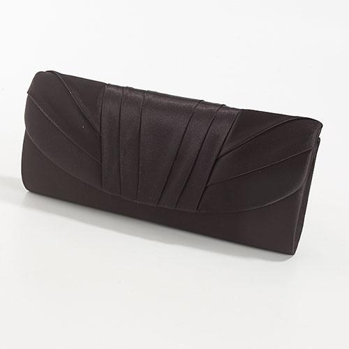 Jessica McClintock Satin Pleated Flap Clutch
