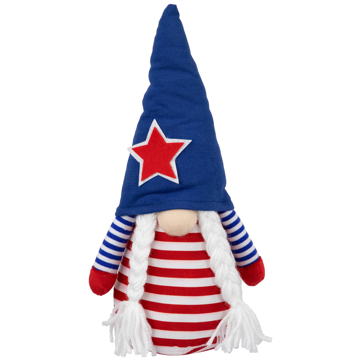 Northlight 10.5in. Americana Girl Gnome with Braids