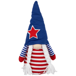 Northlight 10.5in. Americana Girl Gnome with Braids