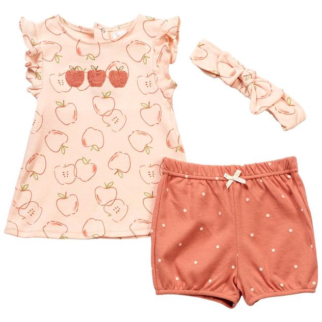 Baby Girl (12-24M) Adley & Hudson® Apple Top & Short Set