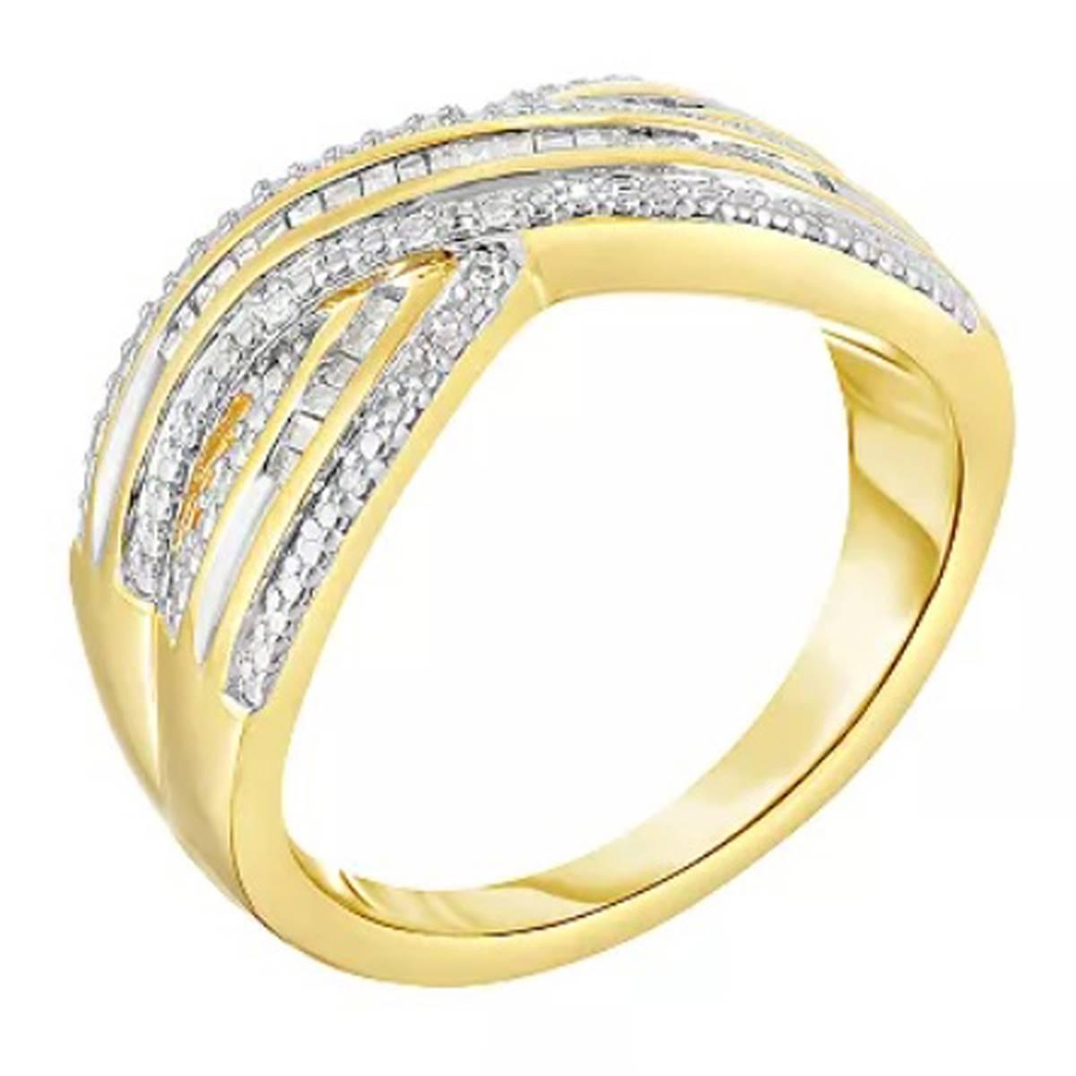 Diamond Classics™ 1/5ctw. Diamond 14kt. Gold Plated Ring