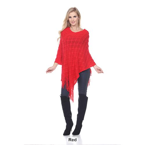 Womens White Mark Frostine Poncho