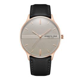 Mens Kenneth Cole(R) New York Black Band/Grey Watch-KCWGA2234303