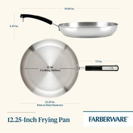 Farberware® Brilliance Stainless Steel 12.25in. Frying Pan