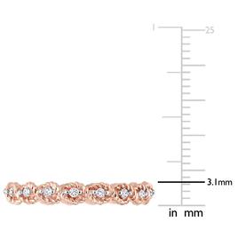 Diamond Classics™ 10kt. Rose Gold 1/6ct. Diamond Twist Ring