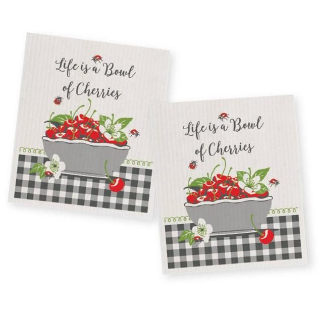 Kay Dee 2pk. Sweet Cherry Fun Dishcloths