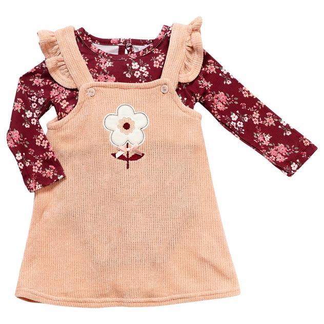 Baby Girl (12-24M) Young Hearts Floral Bodysuit & Jumper Set