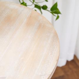 9th &amp; Pike® White Chinese Fir Country Accent Table