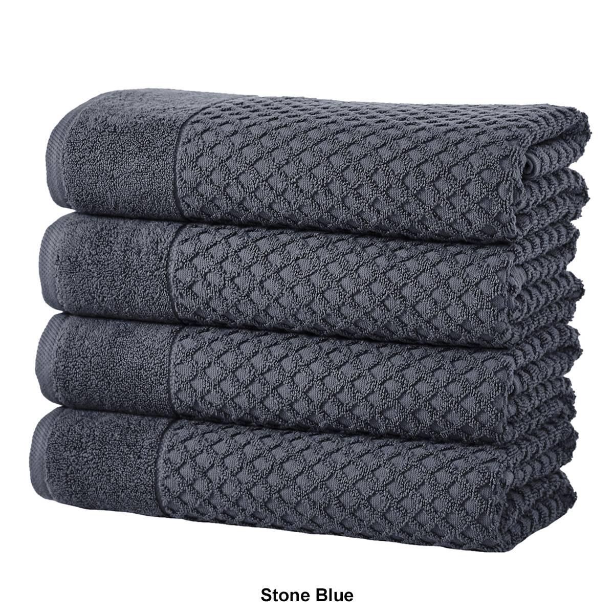 Freshfolds Grayson 4pc. Cotton Lattice Textured Bath Towel Set