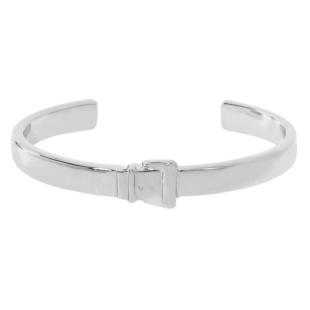 Steve Madden Silver Belt Buckle Cuff Bracelet