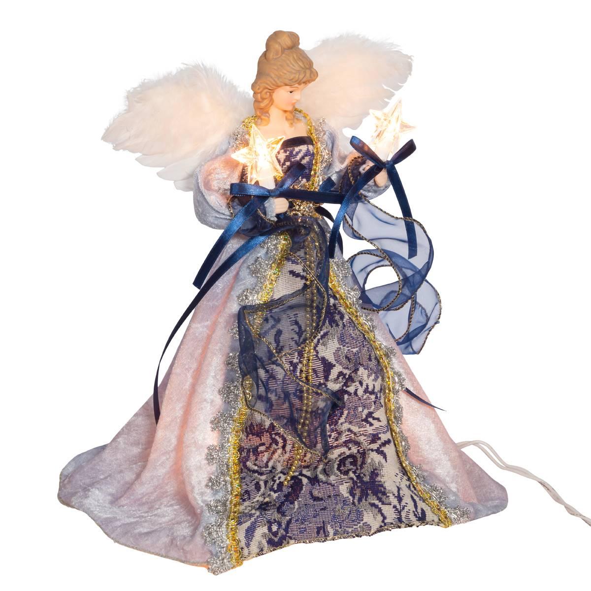 Kurt S. Adler 12in. Delft Blue Angel Tree Topper