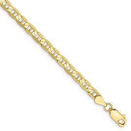 Unisex Gold Classics™ 10kt. Gold Concave Anchor Chain Necklace