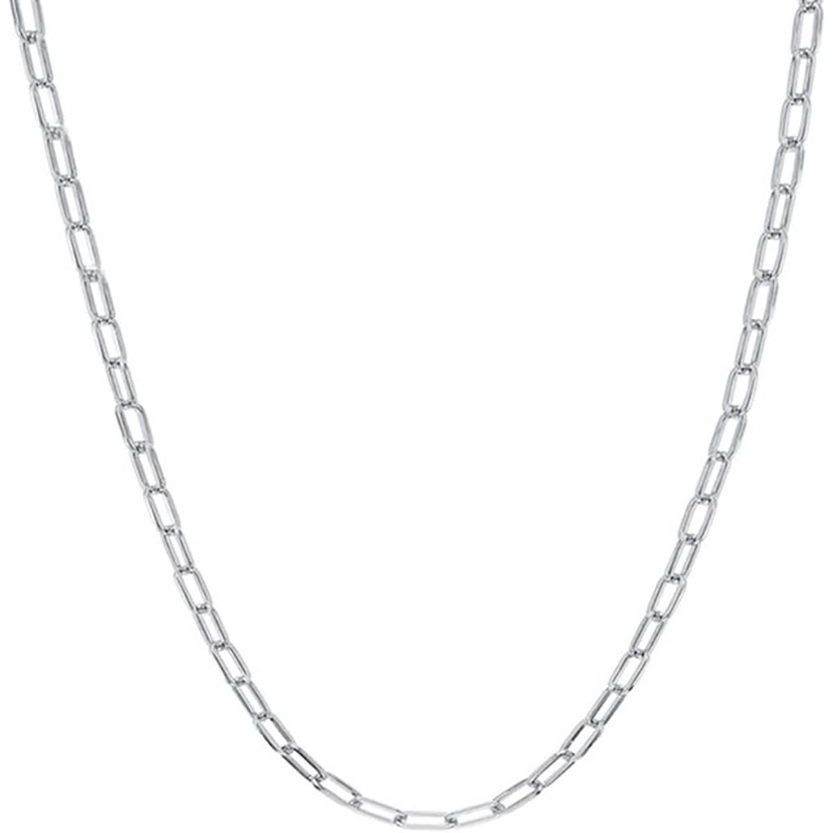 18in. Sterling Silver Mini Paperclip Chain Necklace