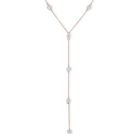You're Invited Rose Gold Crystal Rivo Y-Necklace