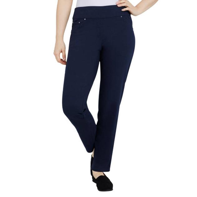 Womens Ruby Rd. Core Essentials Soft Twill Solid Casual Pants