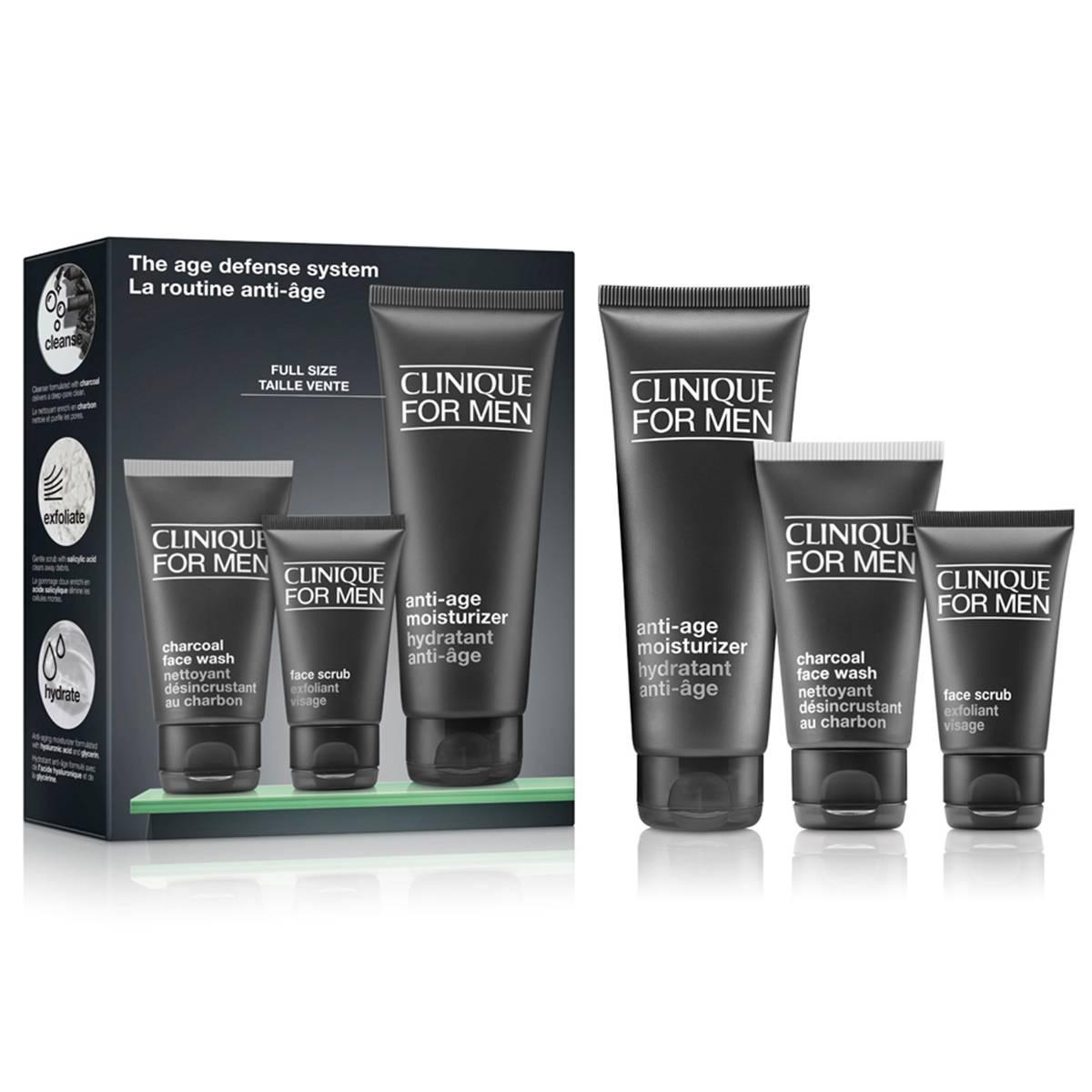 Clinique For Men: The Age Defense System Anti-Aging Skincare Set