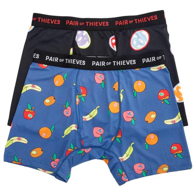 Mens Pair of Thieves 2pk. Eat Yer Fruits Boxer Briefs