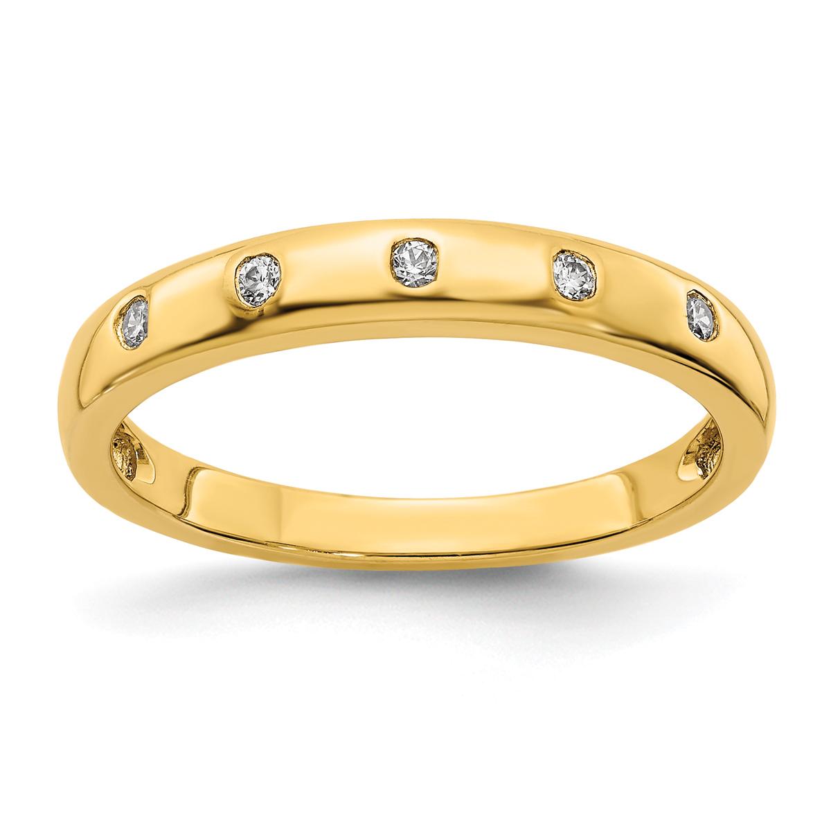 Endless Affection(tm) 14k Gold Five Stone Diamond Ring