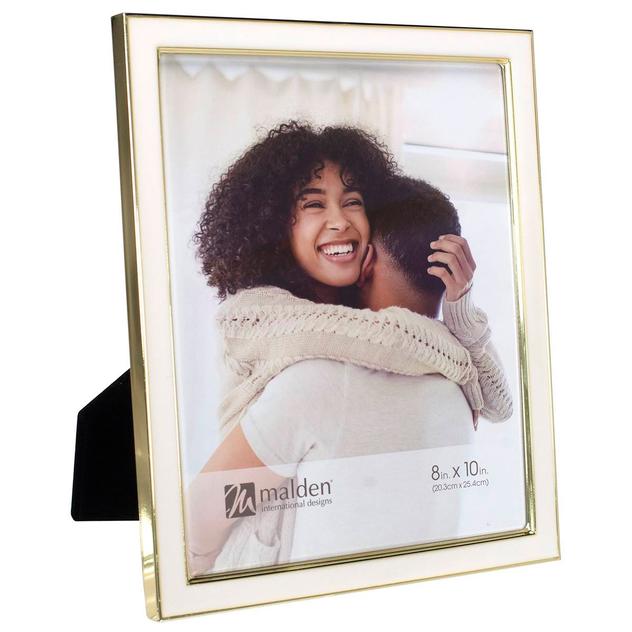 Malden Gold with White Epoxy Frame - 8x10