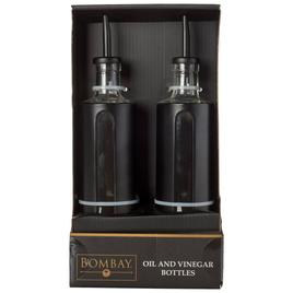Bombay Glass Oil & Vinegar Bottles - Set of 2