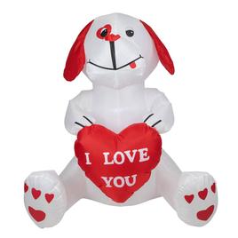 Northlight Seasonal 4' Inflatable Valentine's Day Doggie Decor