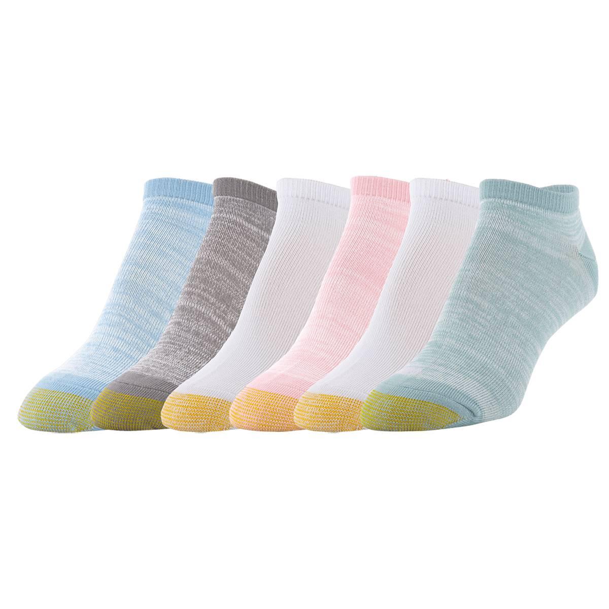 Womens Gold Toe(R) 6pk. Ultra Soft Freed Feed Liner Socks