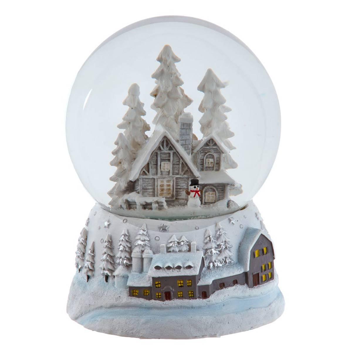 Kurt Adler 120mm Musical Snowy House Water Globe