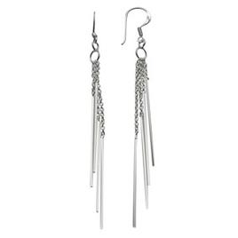 Marsala Fine Silver Plated Chain Drop Earrings