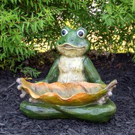 Northlight Seasonal 14in. Frog Birdfeeder Outdoor Garden Statue