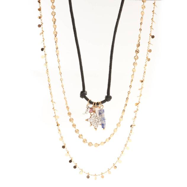 Ashley Celestial Stone Multi-Strand Necklace