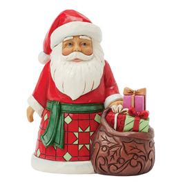 Jim Shore Santa with Toy Bag Pint Christmas Figurine