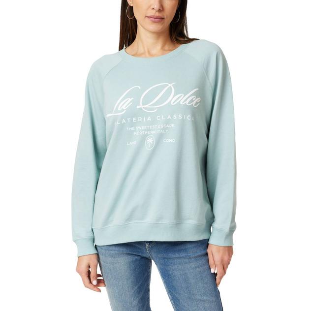 Juniors Wallflower La Dolce Graphic Oversized Sweatshirt