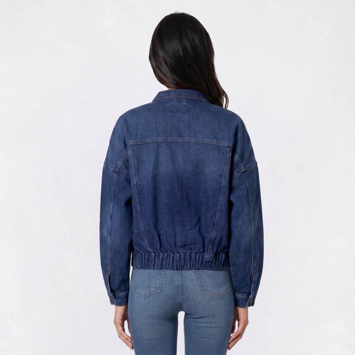 Juniors YMI® 80''s Denim Bomber Jacket