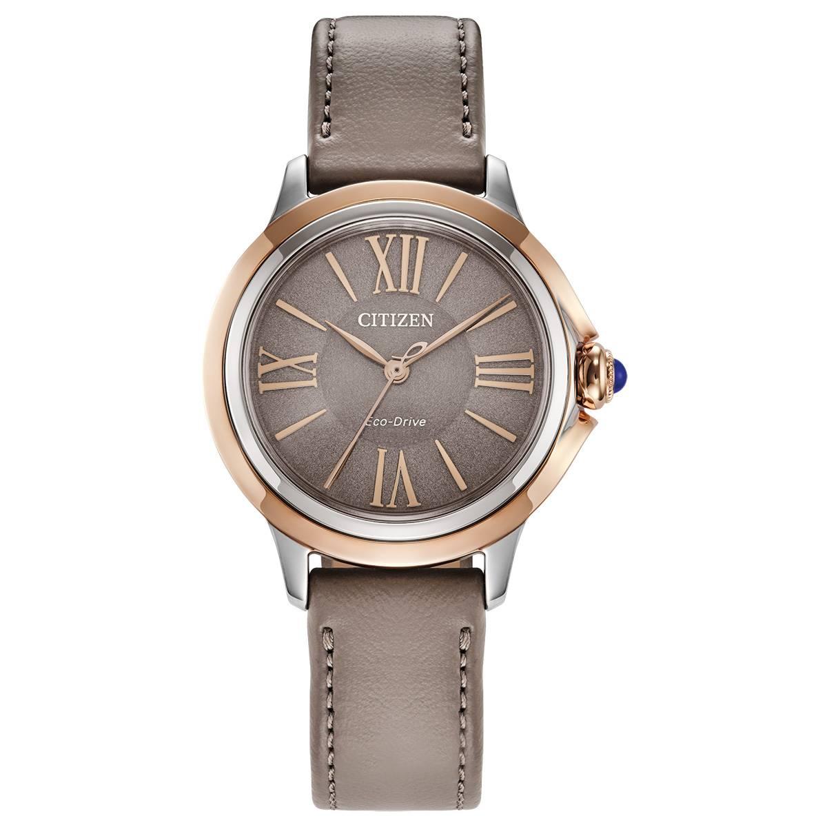 Womens Citizen(R) Ceci Taupe Dial & Strap Watch - EM1166-01Z