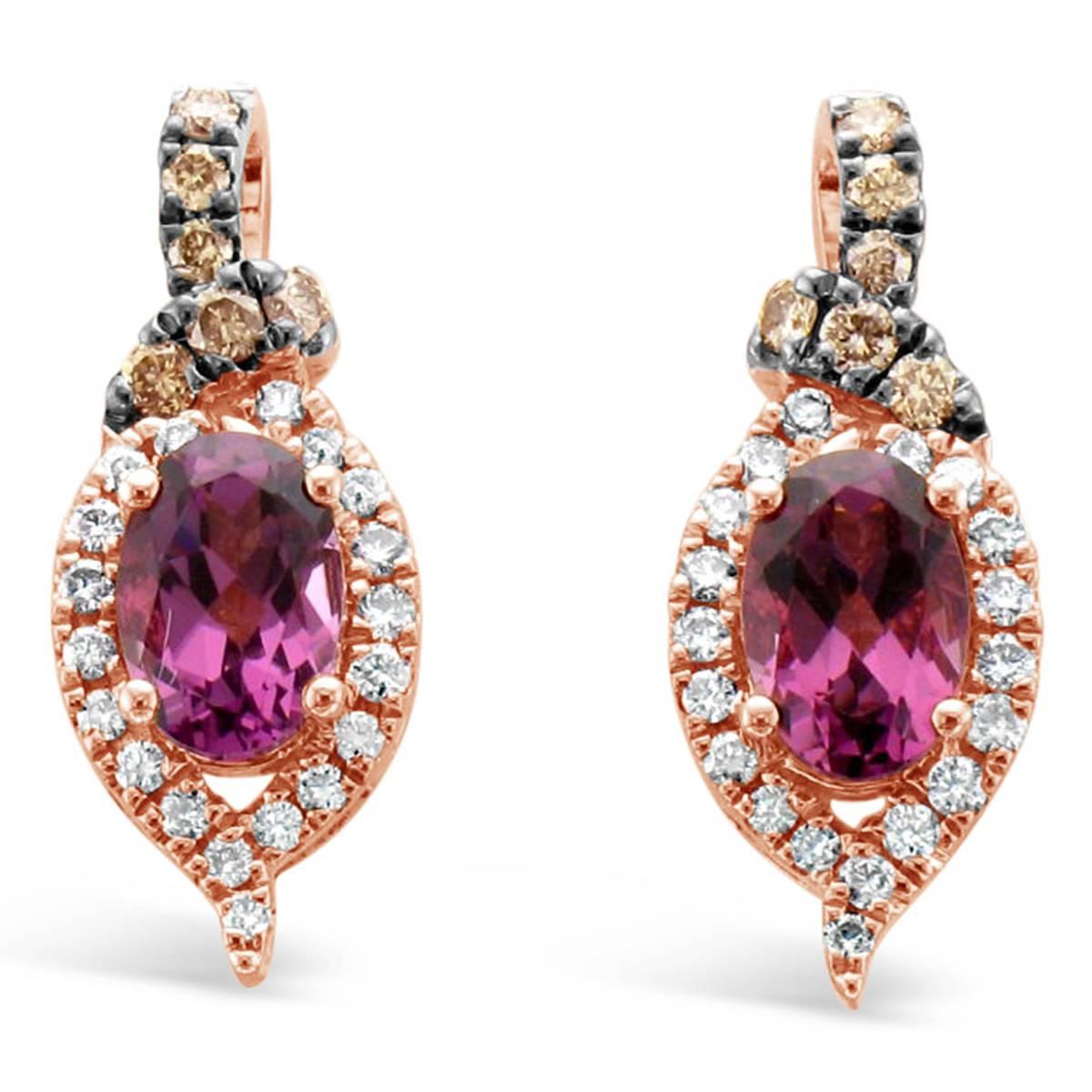 Le Vian(R) Pink Gemstone Diamond Drop Earrings